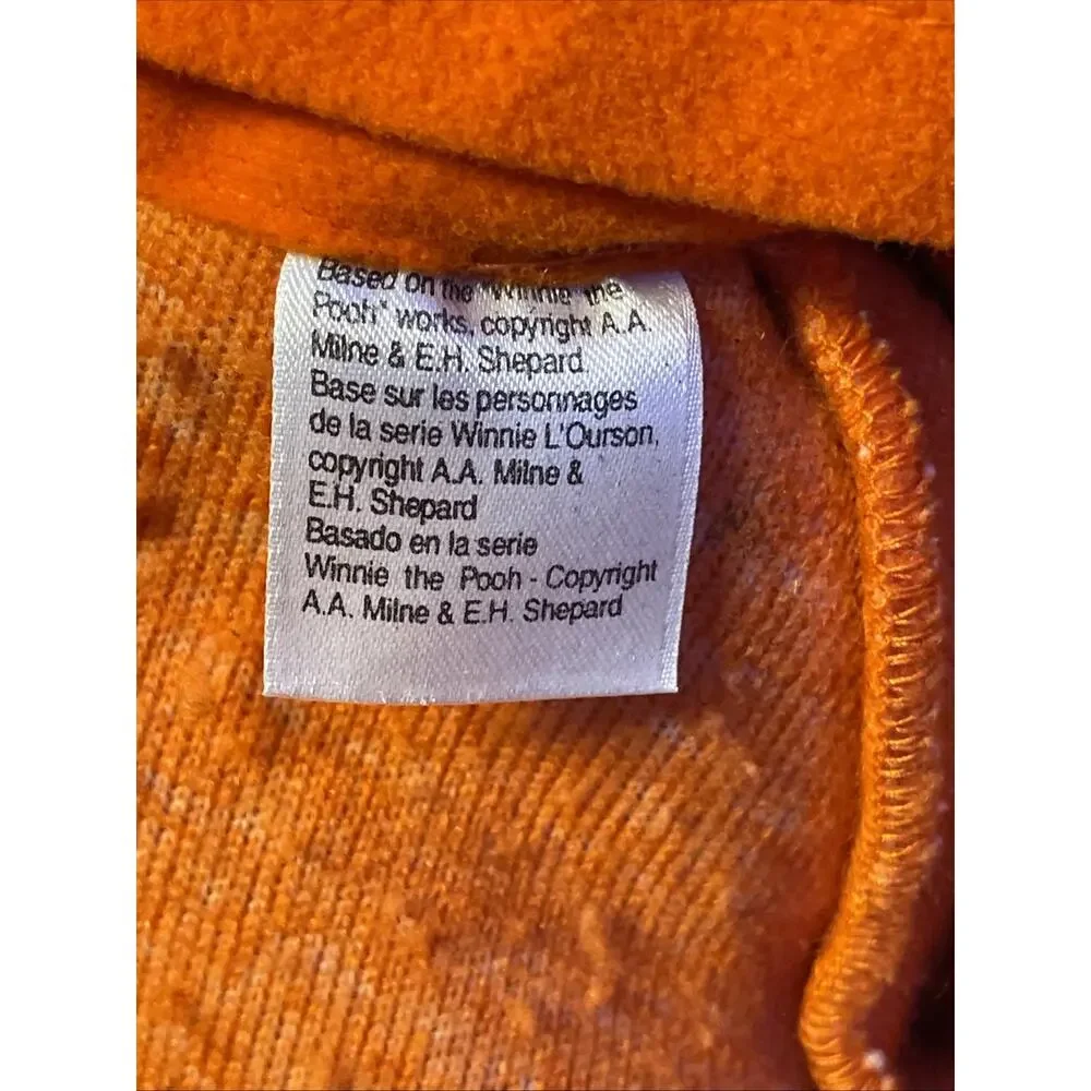 Vintage Disney Store Tigger Costume Baby 2T-4T Plush Sherpa Fleece Jumpsuit 90s